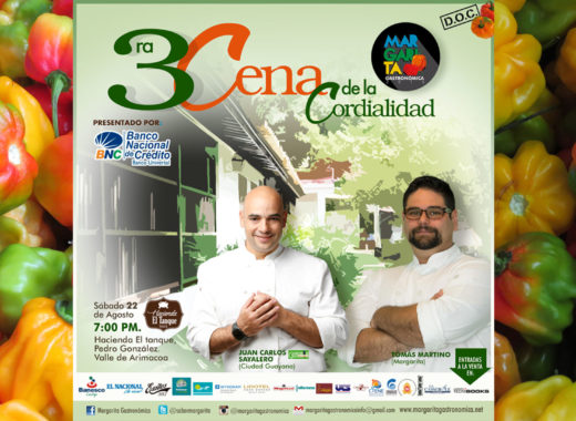 cena de la cordialidad, juan carlos sayalero, tomas martino, isla margarita, margarita gastronómica