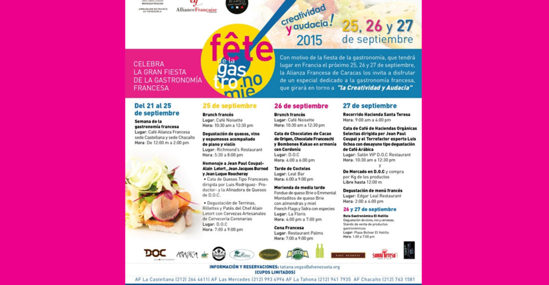 Fête de la Gastronomie 2015, aianza francesa