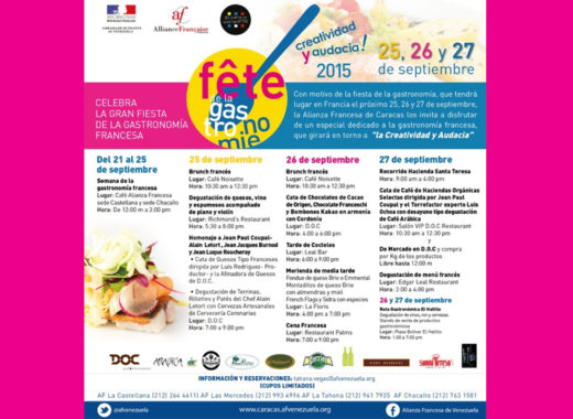 Fête de la Gastronomie 2015, aianza francesa
