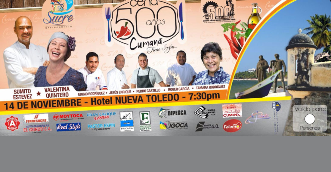 sucre gastronomico, cumana 500 años