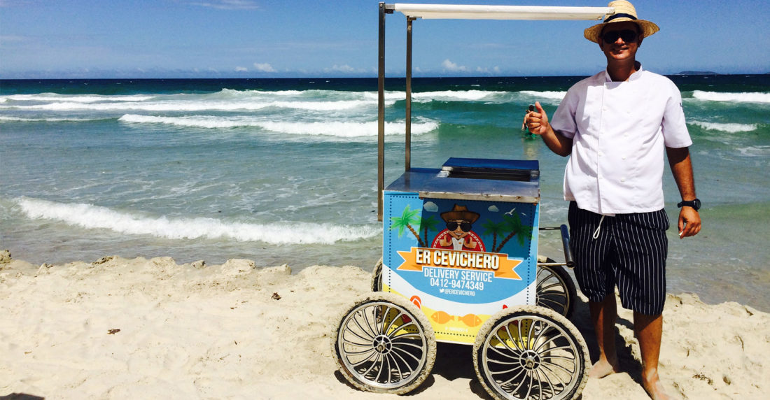 er cevichero, carlos kindiuk, playa el agua, isla margarita, venezuela