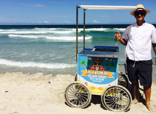 er cevichero, carlos kindiuk, playa el agua, isla margarita, venezuela