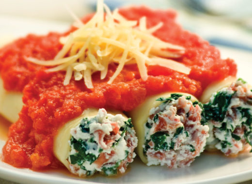 canelones de ricotta y jamón serrano, diana baldera, recetas de victor moreno
