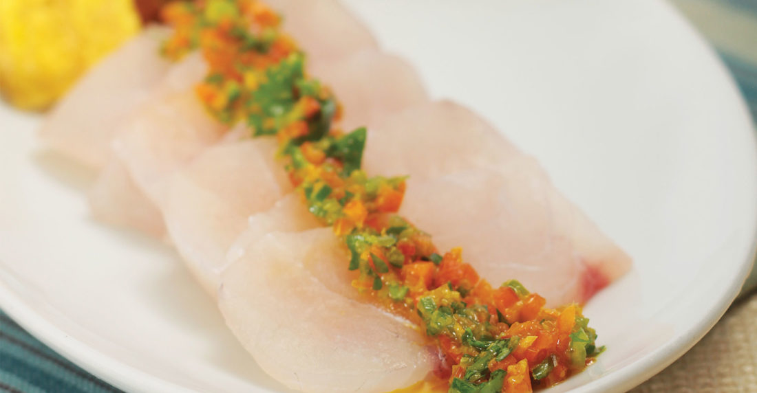 tiradito de robalo, victor moreno