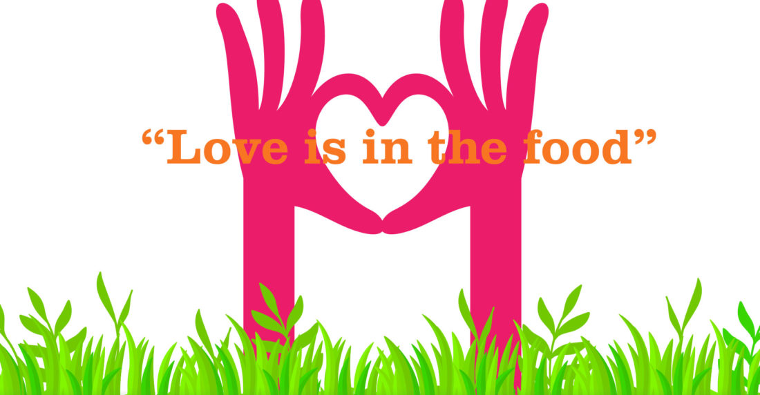 love is in the food
