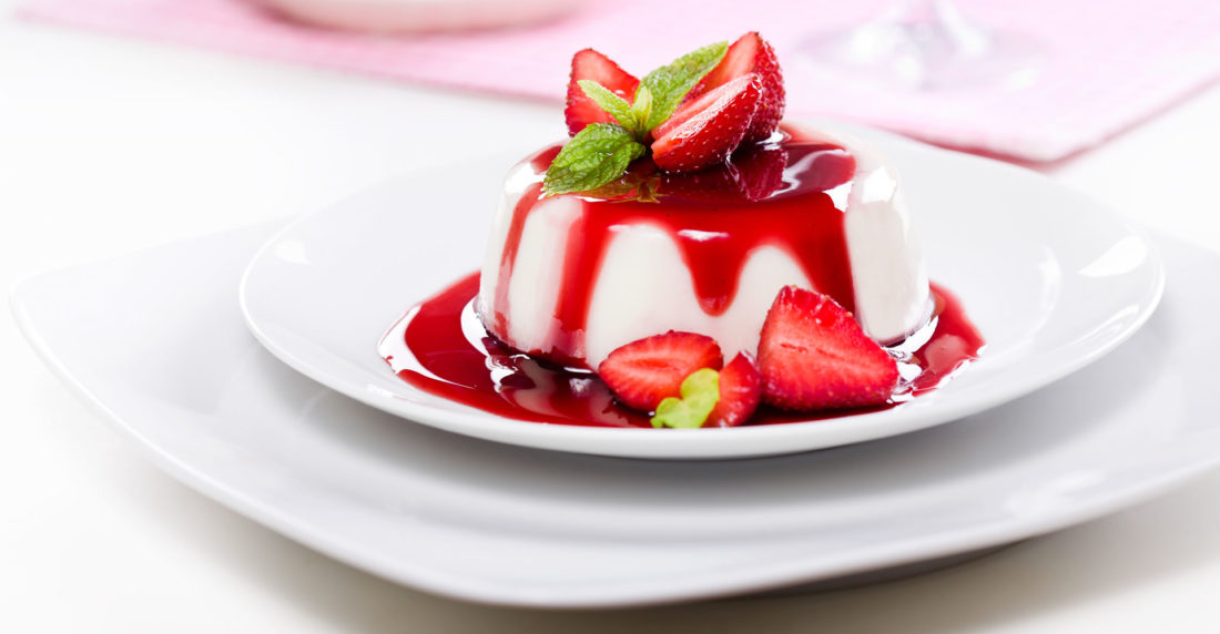 panna cotta, vegetarianos