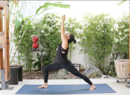 Virabhadrasana I, yoga, all yu can yoga, nena knafo