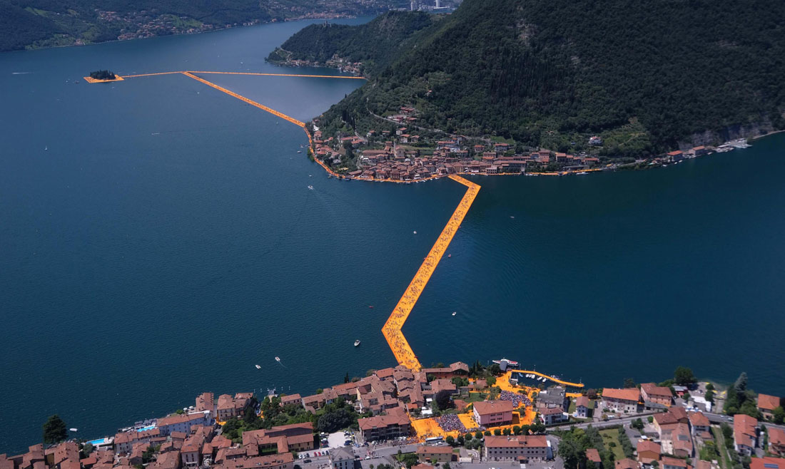 Christo's project for Lake Iseo The Floating Piers