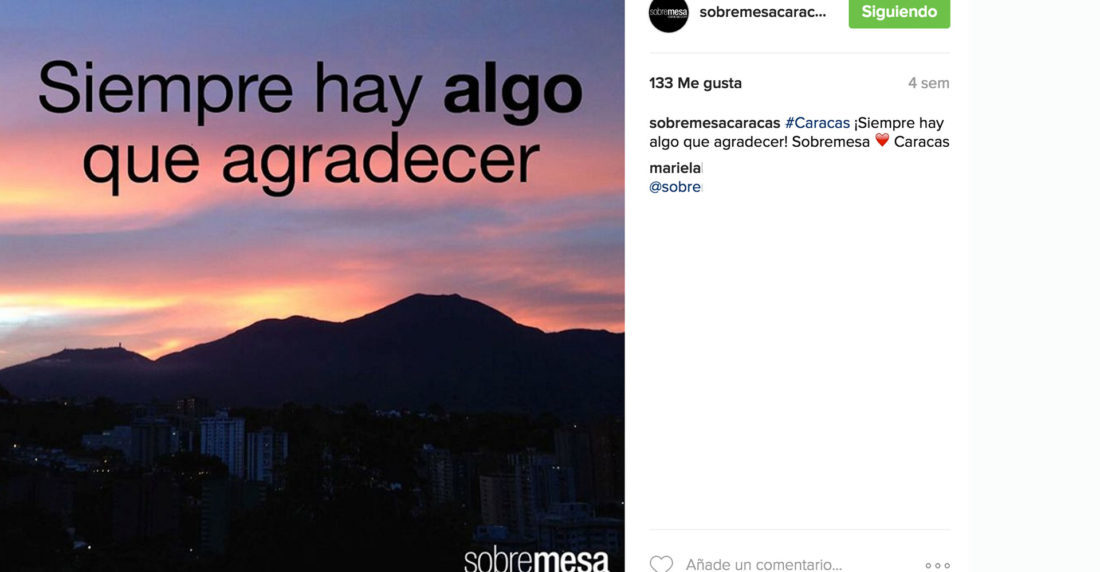 sobremesa caracas
