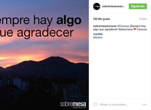 sobremesa caracas