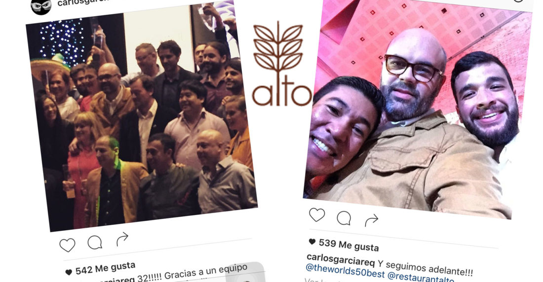 50 BEST LATIN AMERICA, CARLOS GARCIA, ALTO RESTAURANTE