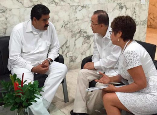 Nicolás Maduro y Ban Ki-Moon