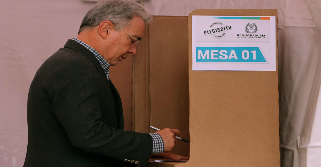 Alvaro Uribe plebiscito
