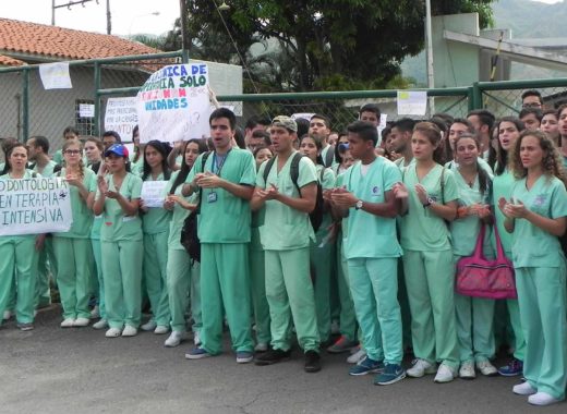 Protesta en la Universidad de Carabobo