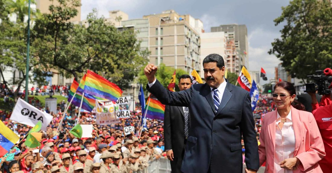 Nicolás Maduro y Cilia Flores
