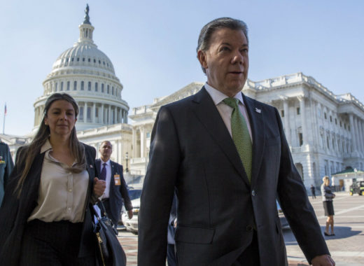 Juan Manuel Santos en EEUU