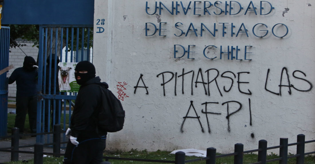 Chile protestas pensiones