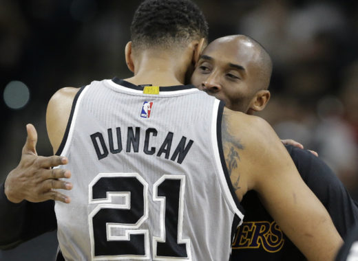 Kobe Bryant y Tim Duncan