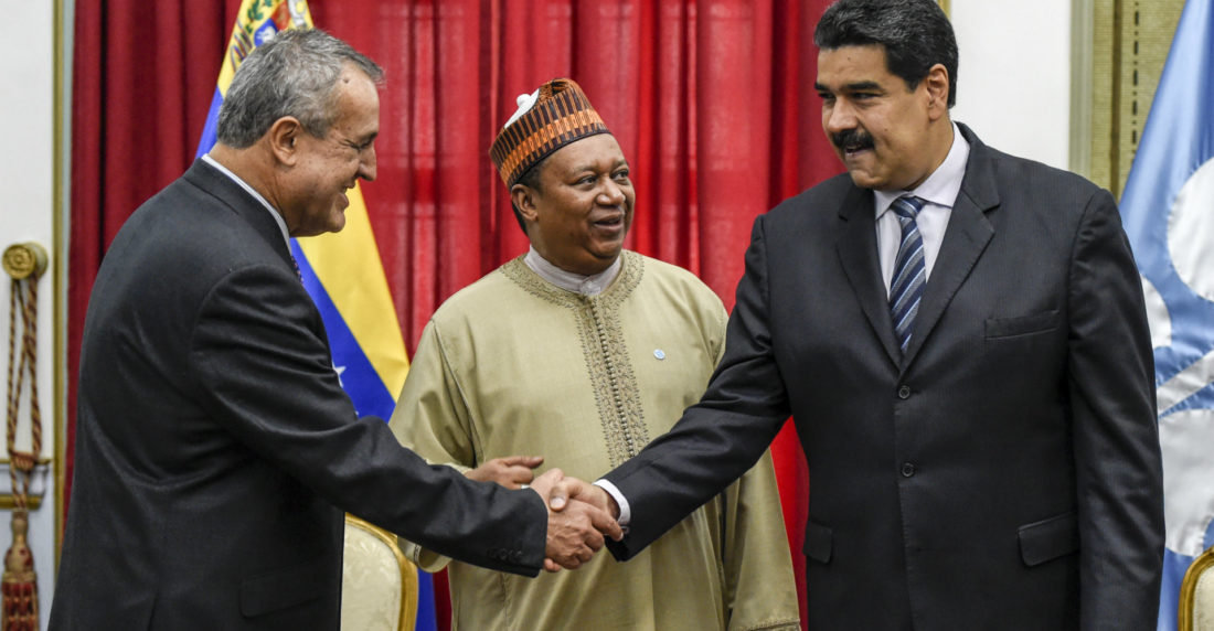Maduro y Mohammed Barkindo