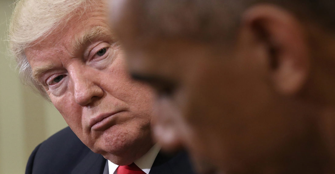 Donald Trump y Barack Obama