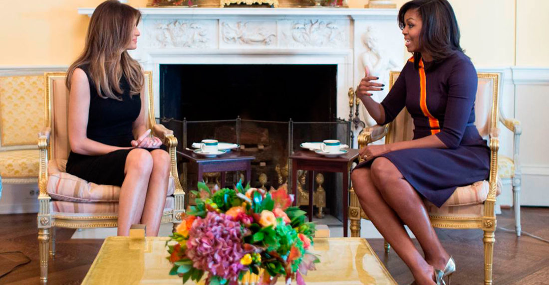 Melania Trump y Michele Obama