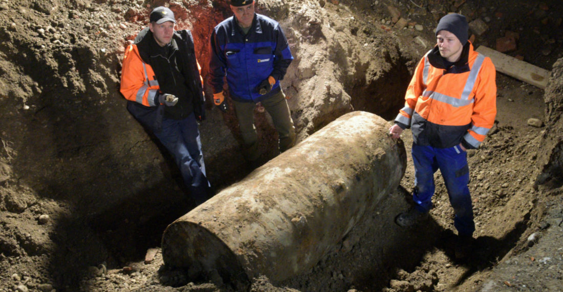 Bomba de la II Guerra Mundial en Alemania