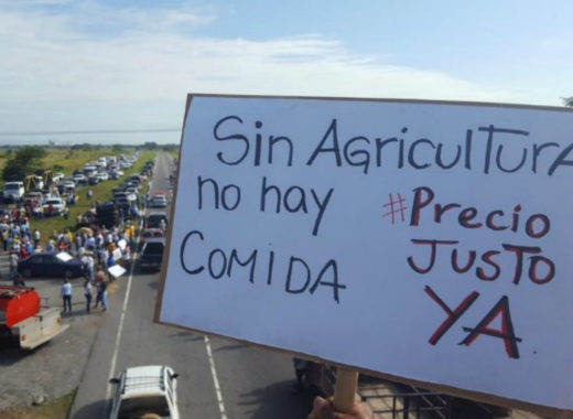 Protesta de agricultores