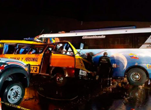 Accidente de tránsito en Ecuador