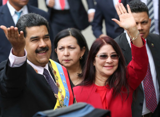 Nicolás Maduro y Cilia Flores