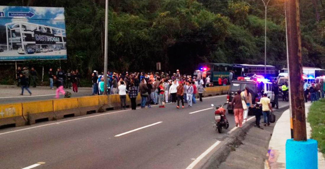 Protesta en la Panamericana