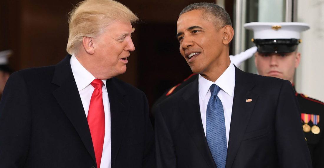 Trump y Obama