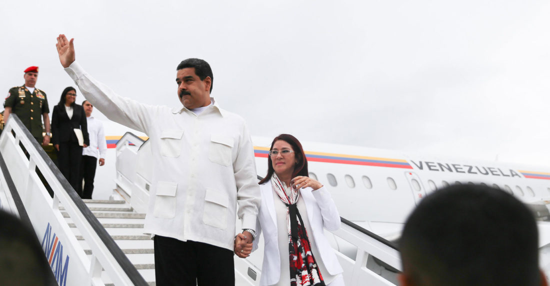 Nicolás Maduro y Cilia Flores