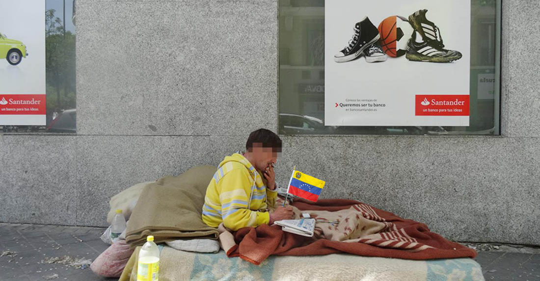 Dormir en la calle: nuevo perfil del inmigrante venezolano en España