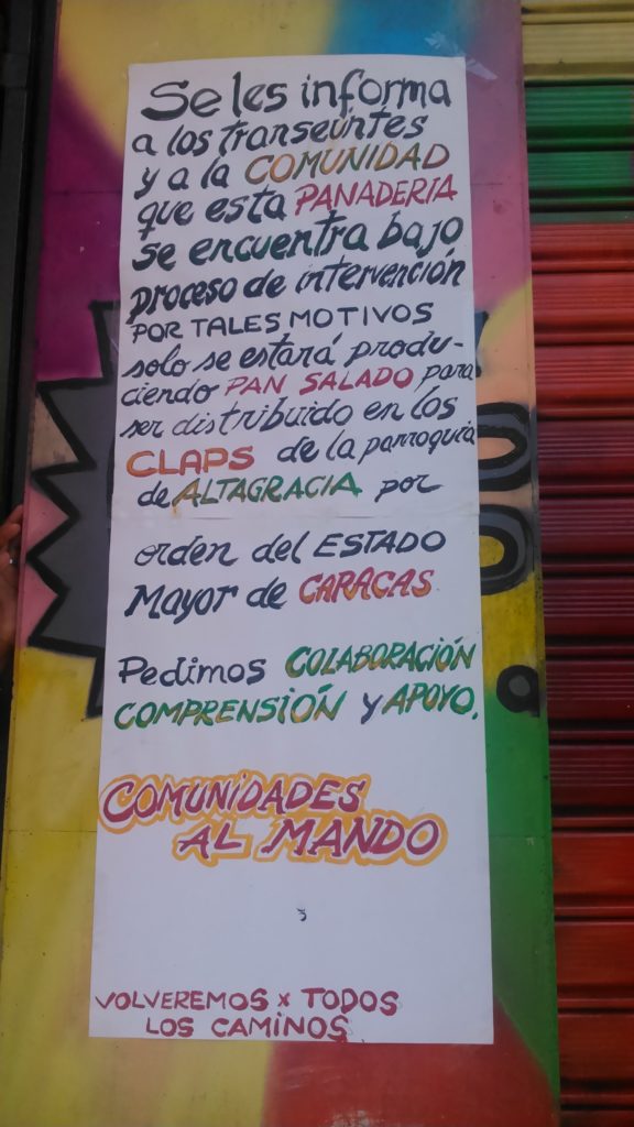 Cartel en Mansion's Bakery