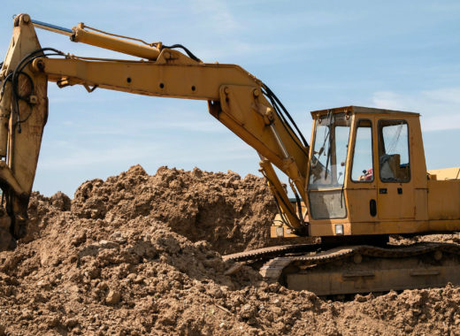 Excavadora construcción