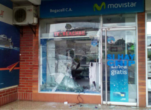 Tienda saqueada