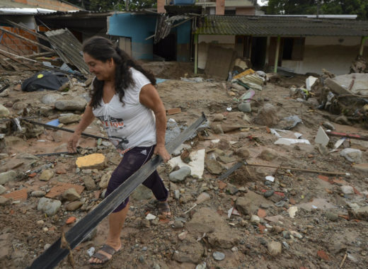 Escombros tras deslave en Mocoa-Colombia