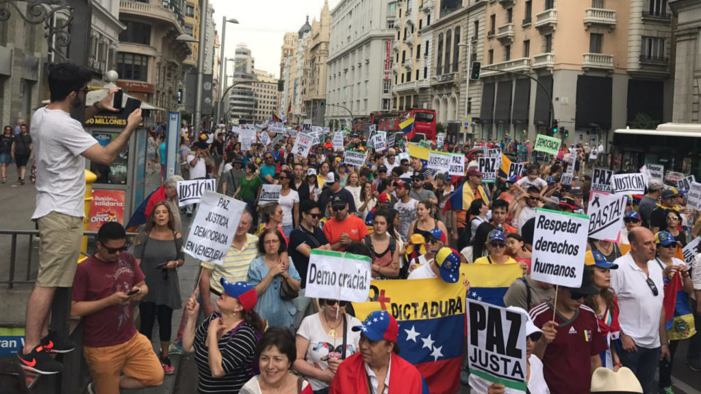 Protestas en Madrid