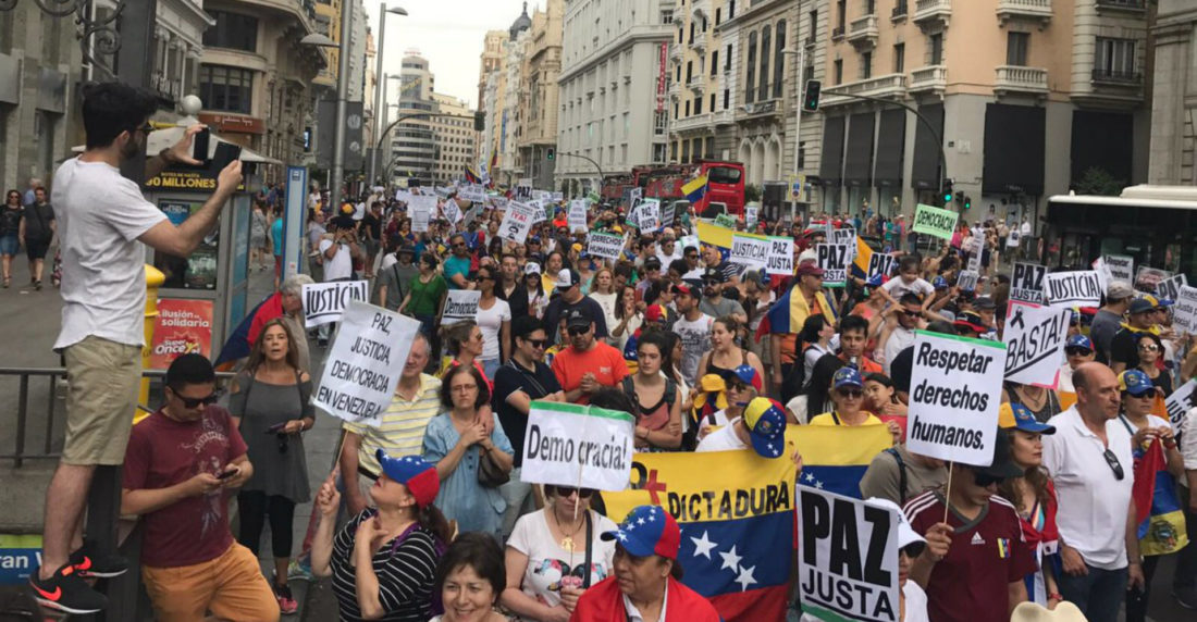 Protestas en Madrid
