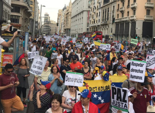 Protestas en Madrid