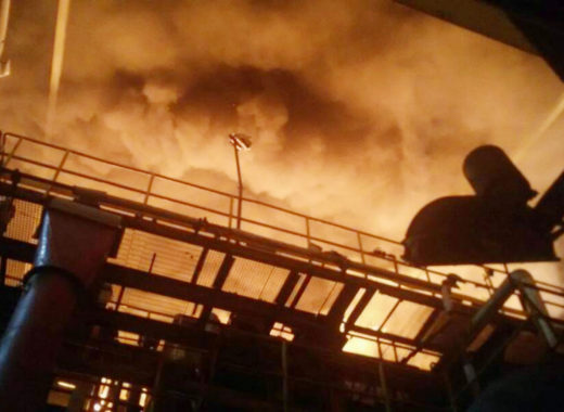 Incendio en Sidor