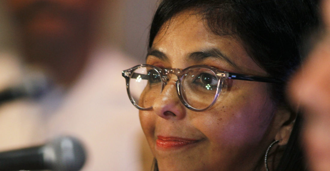 delcy rodríguez ministra de Economía y Finanzas