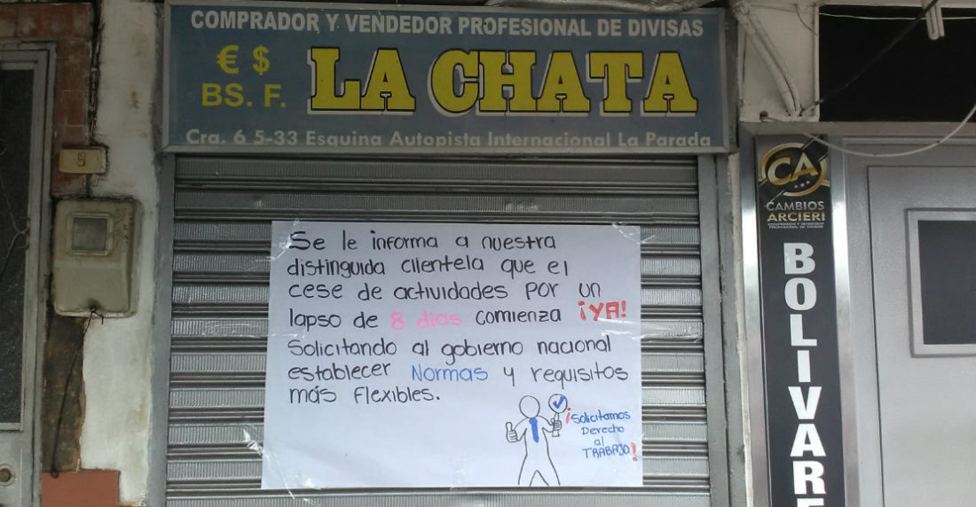 Operador cambiario frontera