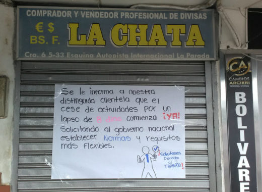 Operador cambiario frontera