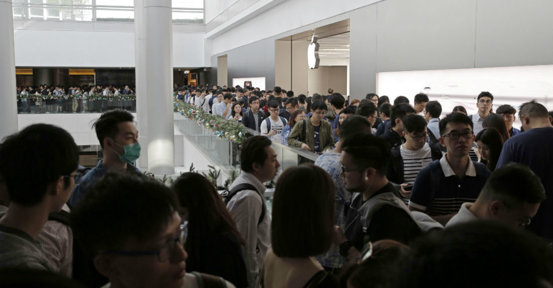 Venta de iPhone en Asia