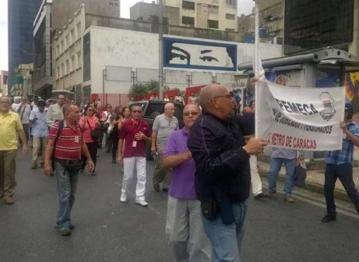 Jubilados del Metro-protesta