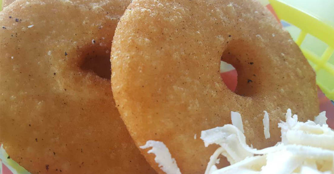 arepa frita con huequito