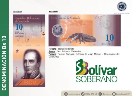 Billete de Bs 10