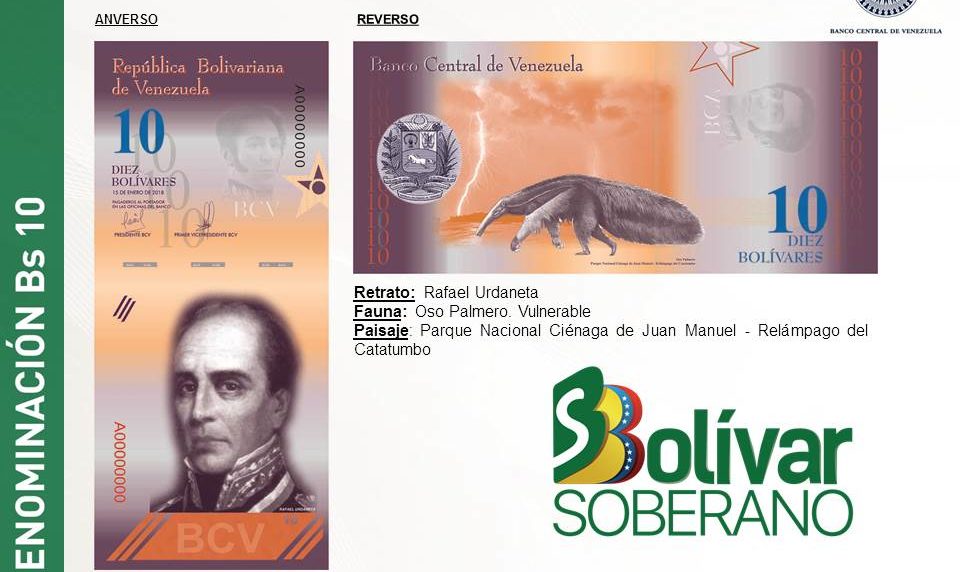 Billete de Bs 10