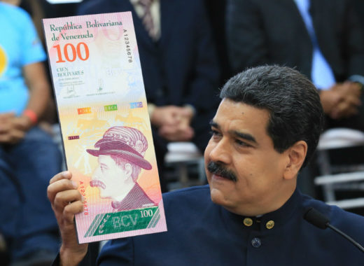 Maduro y nuevo billete de Bs 100